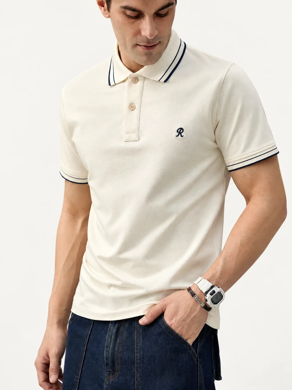 Menswear polos — selected garment style