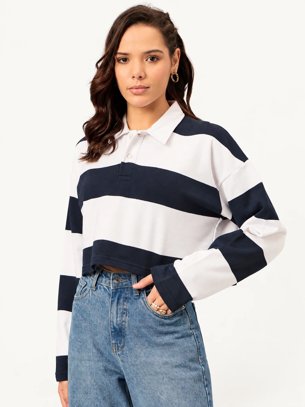 Womenswear rugby tops — selected garment style